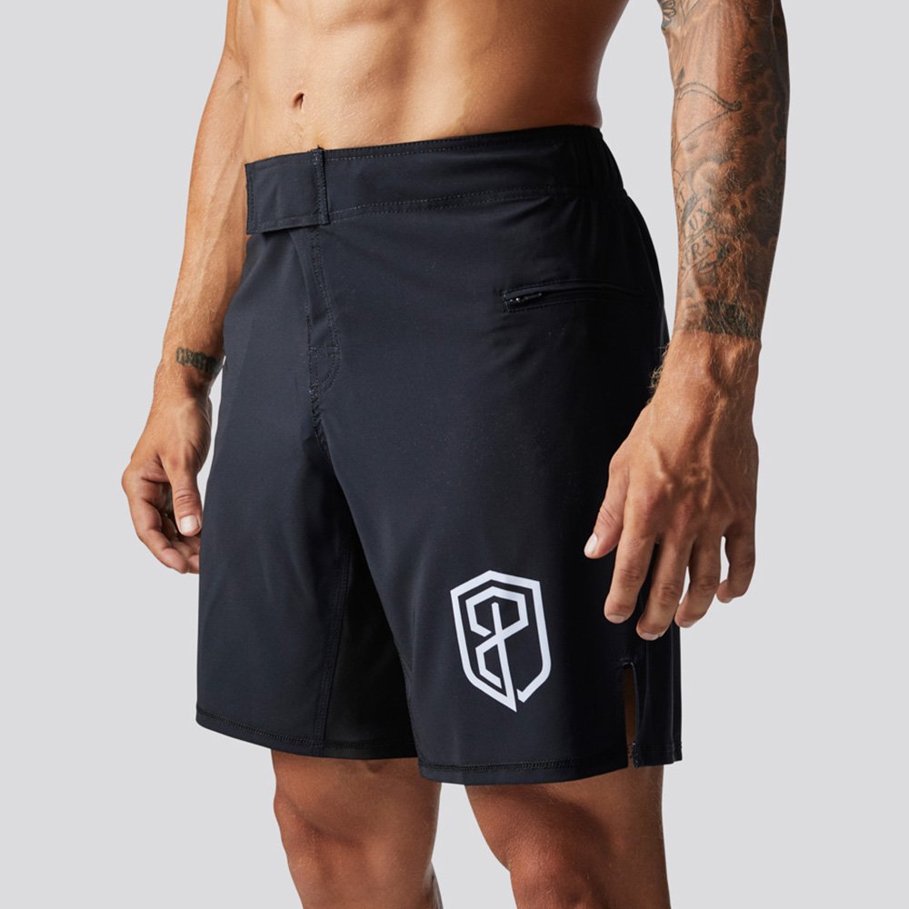 American Defender Shorts 3.0 (Black - Velcro Closure) - HERRE - Fynd